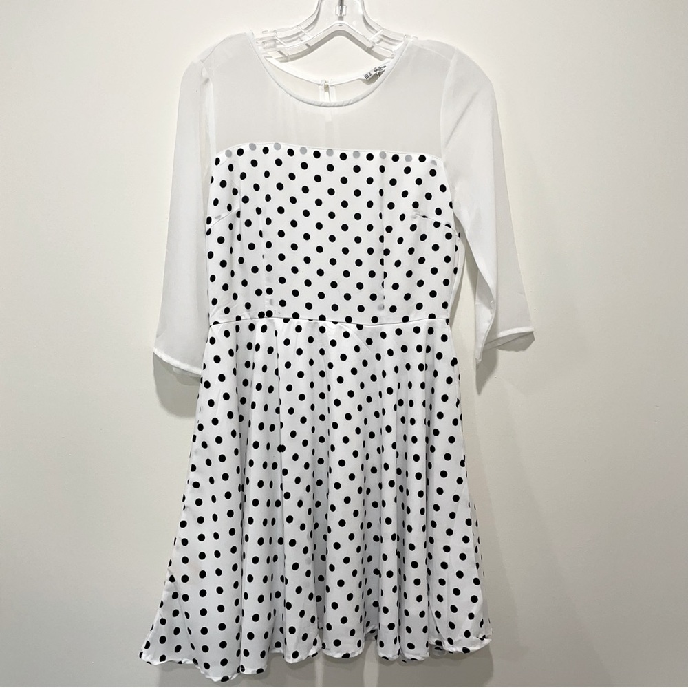 NWOT Grifflin Polkadot Summer Fit & Flare Casual Semi formal Dress size Small